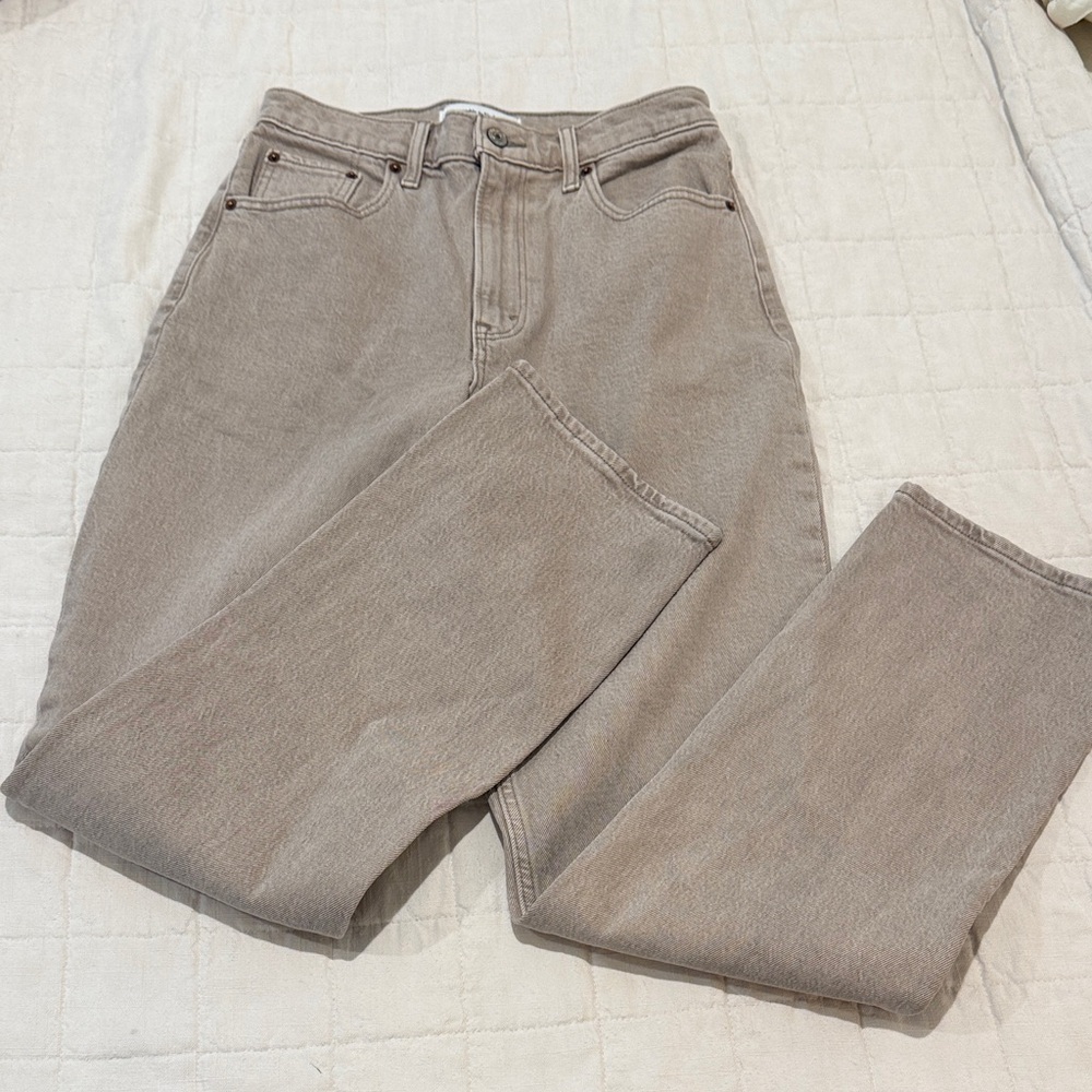 Abercrombie & Fitch Curve Love 90s Straight Ultra High Rise